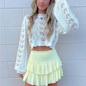 Rock n rags mini skirt pastel yellow, excellent used condition